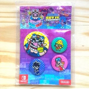 My Nintendo Wario Ware Get It Together! Pin Set of 4
